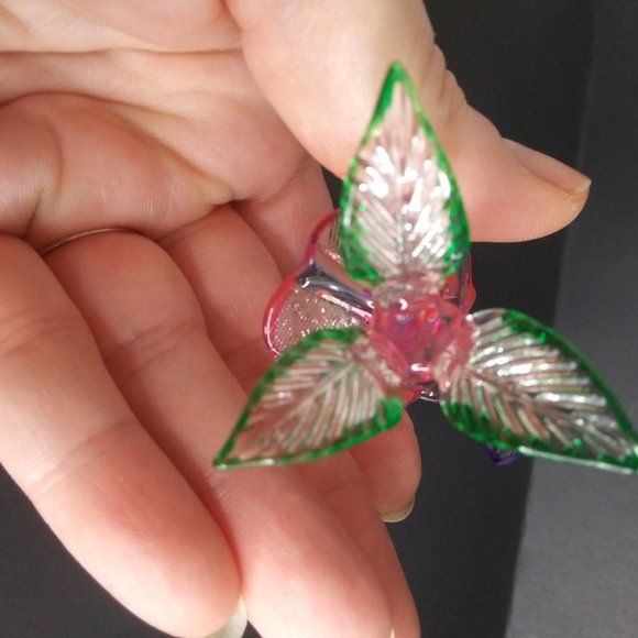 glass hummingbird figurine sweet and delicate approx. 4" tall - Picture 6 of 15